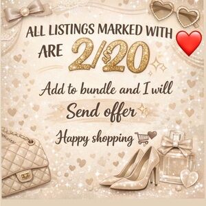 All listings marked with ❤️ are 2/$20!